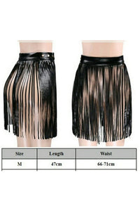 leather fringe skirt - Be Lynley