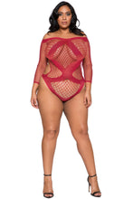 Crisscross Crotchless Teddy Bodystocking