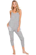 LI294 Roma Confidential Wholesale Lingerie Grey Cozy & Comfy Pajama Jumpsuit with Pocket Details