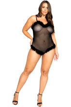 Curvy Mesh & Fur Teddy